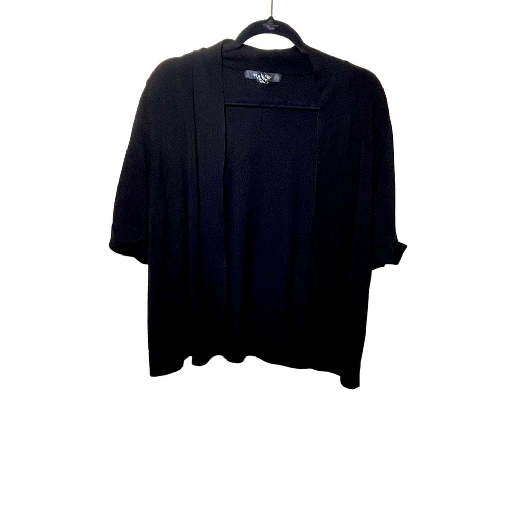 89th & Madison Black short sleeved Cardigan size 2X